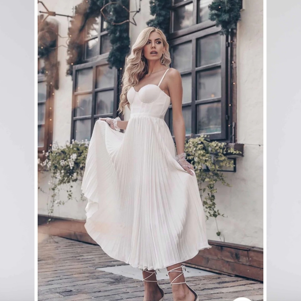 Elle Zeitoune Milan Dress White